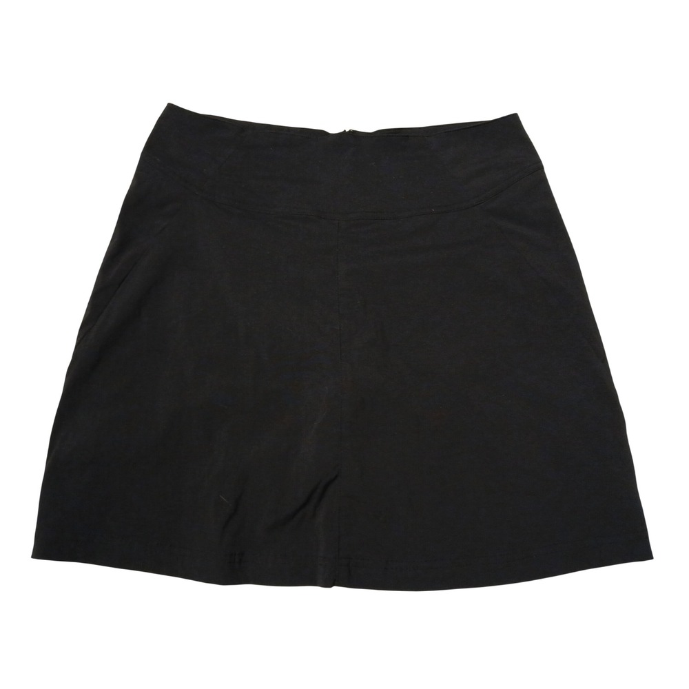 Royal Robbins Jammer Skort Black Hiking Active Travel golf Skirt Women Size 8